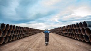 Vaca Muerta Sur es un oleoducto que busca incrementar la capacidad de transporte de petróleo desde Vaca Muerta y hasta el puerto de Punta Colorada.