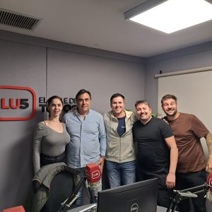 Representantes del BIND en Realidad Económica.